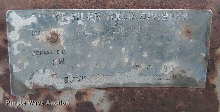 image for item EE1451 1980 Transcraft TL-13 flatbed trailer