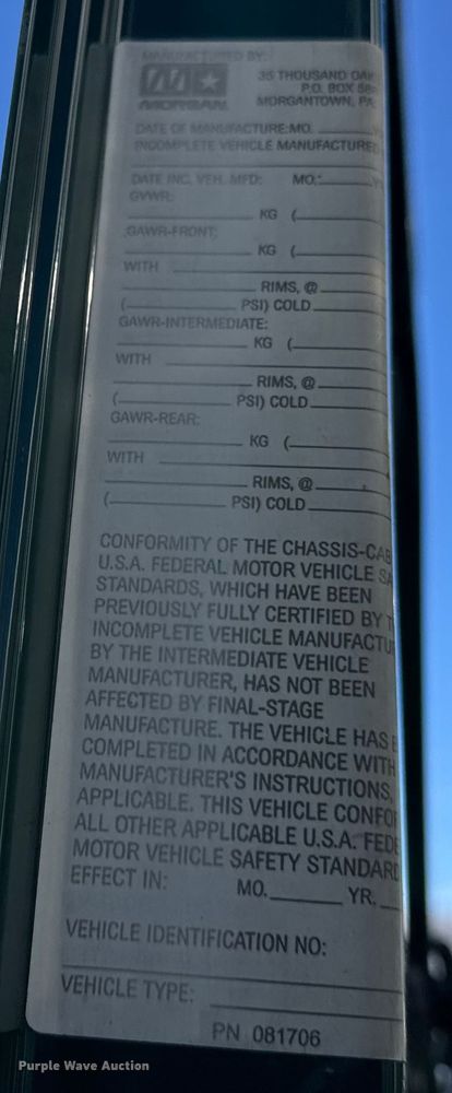 image for item EF2308 2006 International 4300 box truck