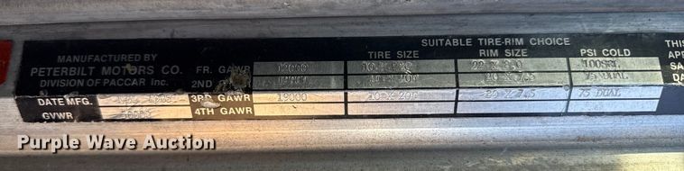 image for item EP2710 1986 Peterbilt 359 semi truck