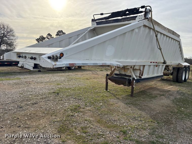 image for item ES8585 2015 Construction Trailer Specialists  BDT-40 Belly dump trailer