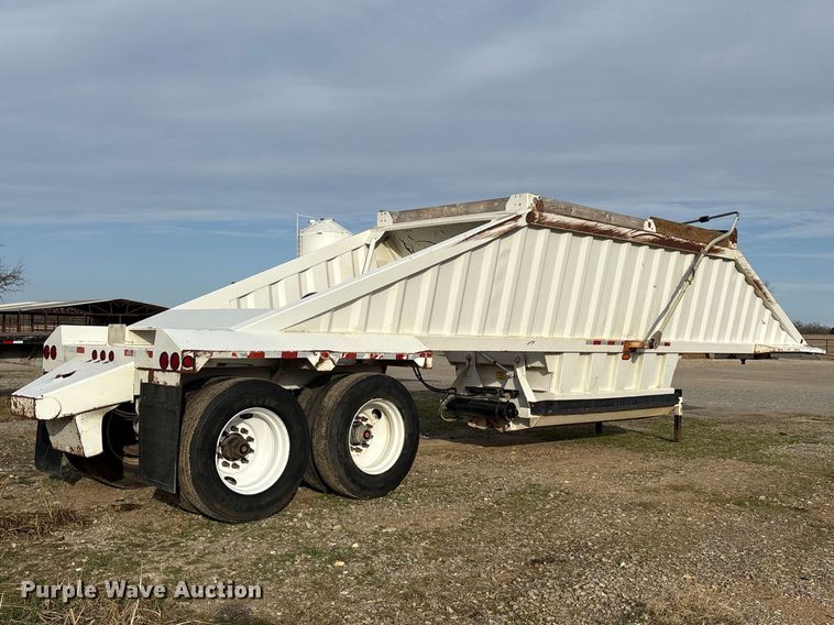 image for item ES8585 2015 Construction Trailer Specialists  BDT-40 Belly dump trailer