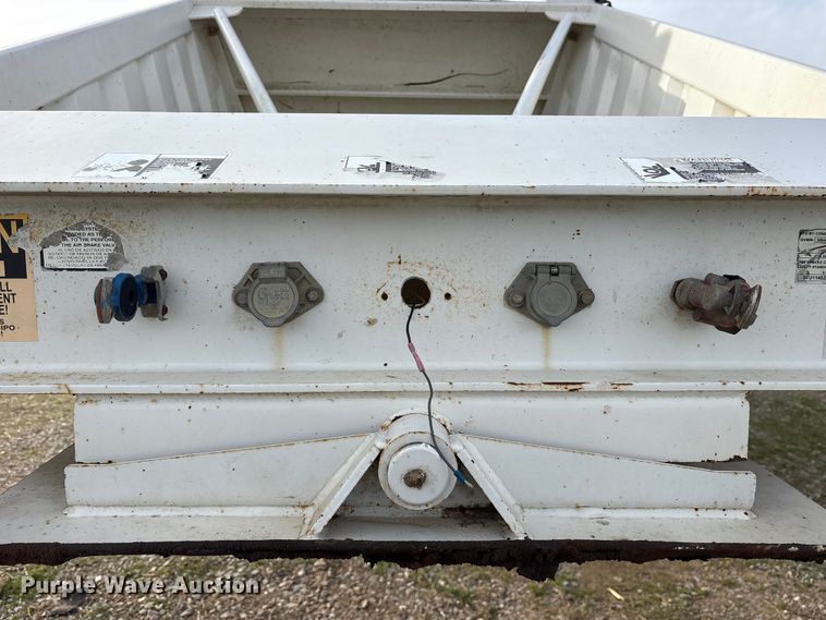 image for item ES8585 2015 Construction Trailer Specialists  BDT-40 Belly dump trailer