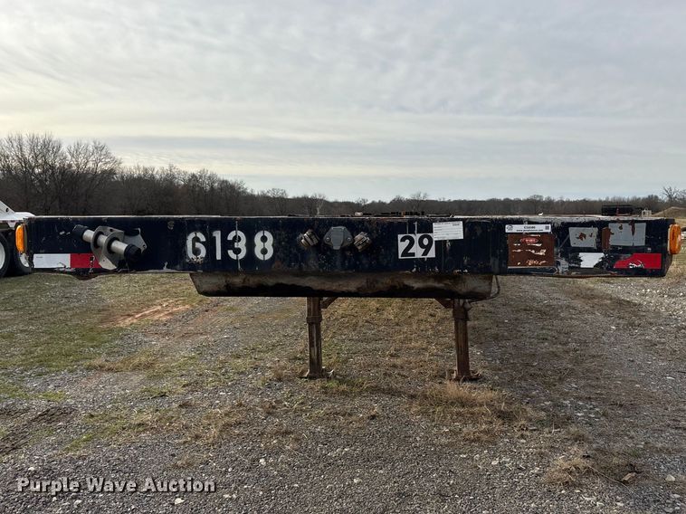 image for item ES8586 1991 Frauhauf flatbed trailer