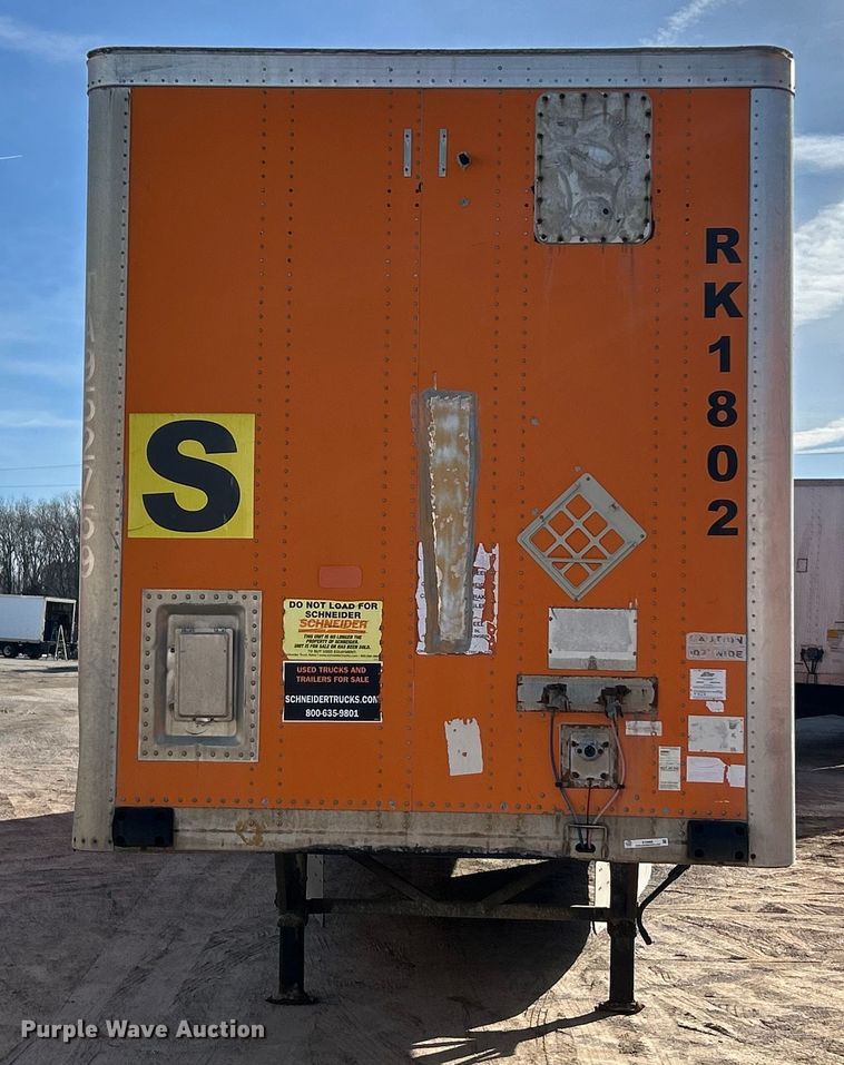 image for item ET6968 2005 Wabash dry van trailer