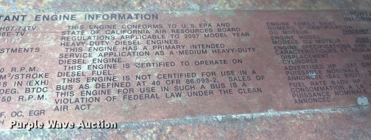 image for item ET8651 2008 Hino 268 box truck