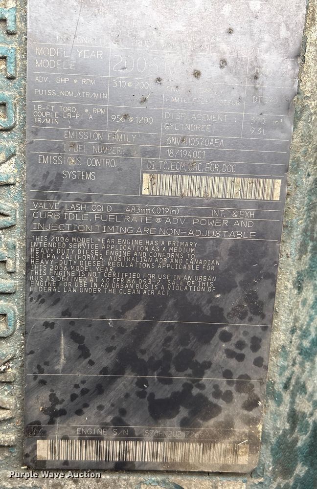 image for item ET8653 2007 International 7400 box truck