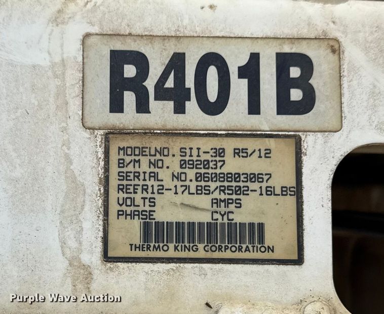 image for item EU4107 1991 Great Dane 7222TZ1 refrigerated van trailer