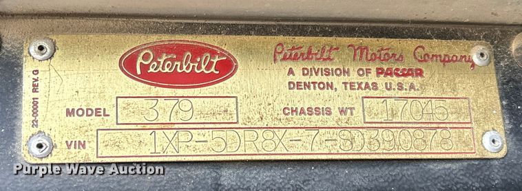 image for item FB3010 1995 Peterbilt 379 semi truck