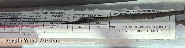 image for item FB3011 1999 Peterbilt 378 semi truck