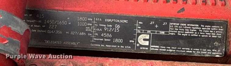 image for item FB3517 2017 International Pro Star Plus semi truck