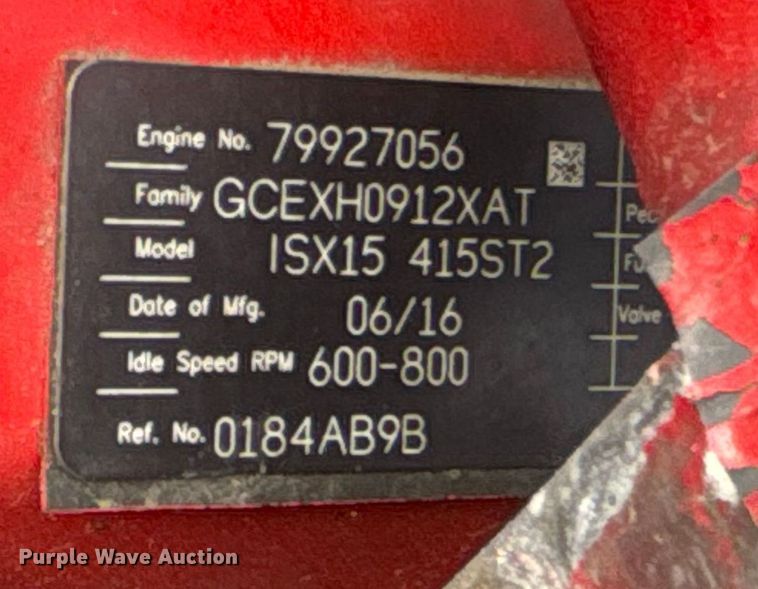 image for item FB3517 2017 International Pro Star Plus semi truck