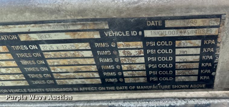 image for item FK1587 2000 Kenworth W900 ready mix truck