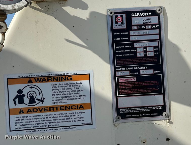 image for item FK1603 2007 Mack Cv ready mix truck