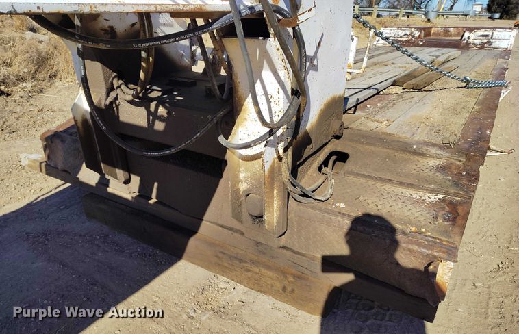 image for item IH9445 1996 Atoka lowboy equipment trailer