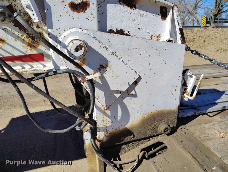 image for item IH9445 1996 Atoka lowboy equipment trailer