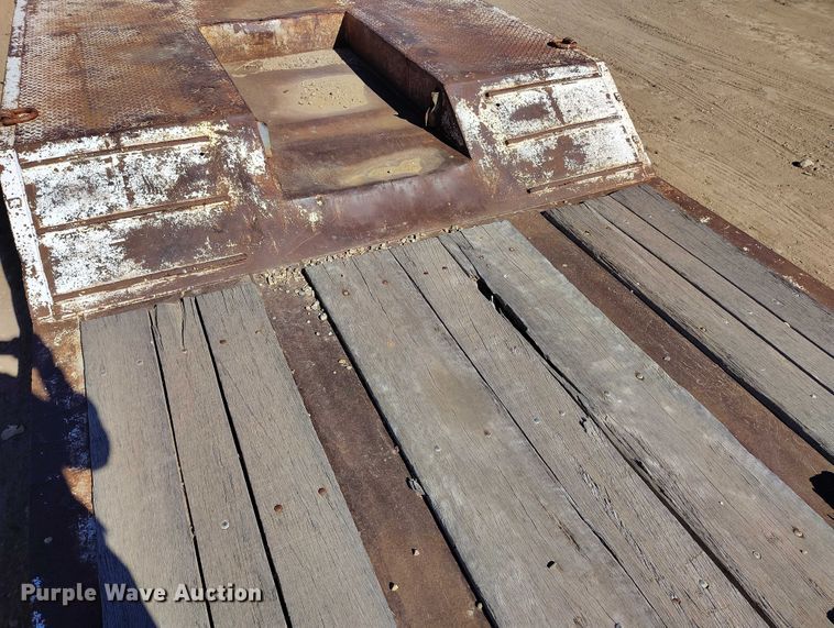 image for item IH9445 1996 Atoka lowboy equipment trailer