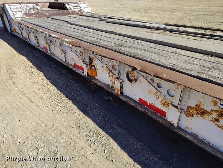 image for item IH9445 1996 Atoka lowboy equipment trailer