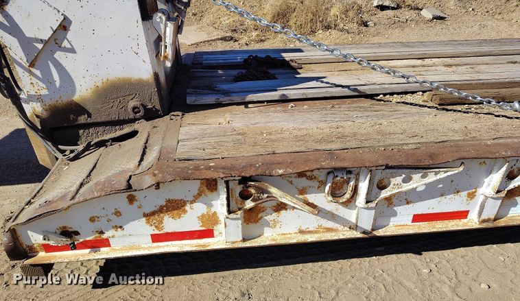 image for item IH9445 1996 Atoka lowboy equipment trailer