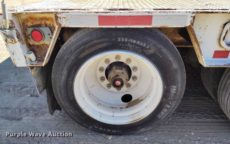 image for item IH9445 1996 Atoka lowboy equipment trailer