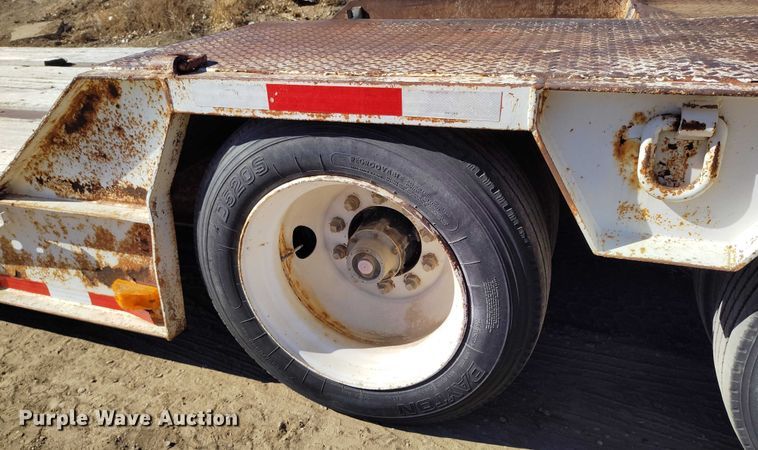 image for item IH9445 1996 Atoka lowboy equipment trailer