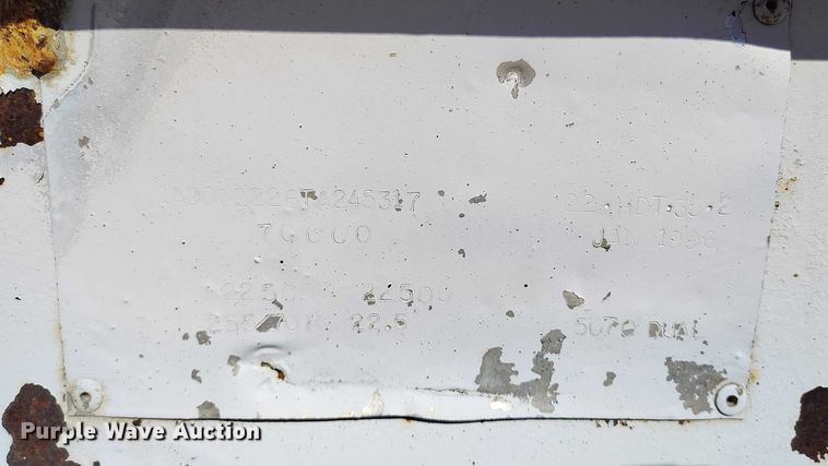 image for item IH9445 1996 Atoka lowboy equipment trailer