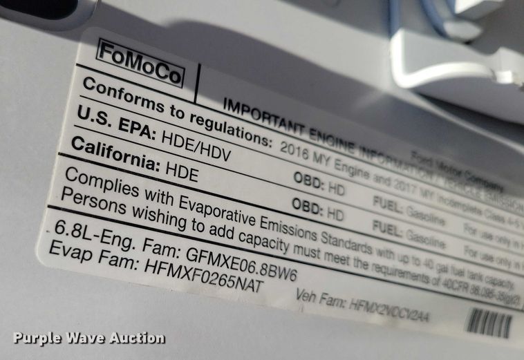 image for item NK9796 2017 Ford F450 Super Duty Ext. Cab utility / service truck