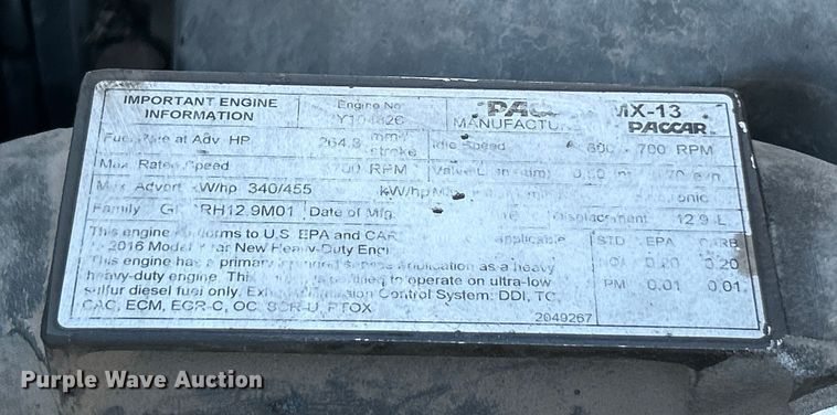 image for item YA1019 2017 Kenworth T680 semi truck