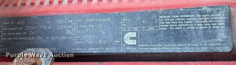 image for item YA1394 2017 Peterbilt 579  semi truck