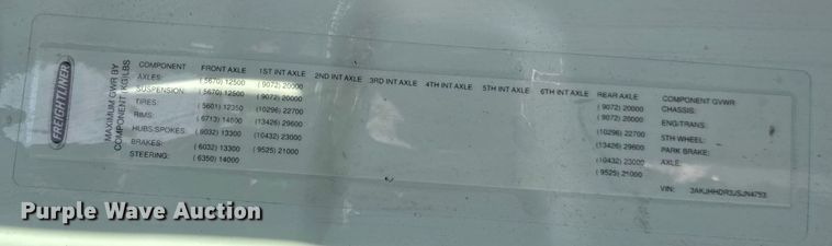 image for item YA1674 2018 Freightliner Cascadia semi truck