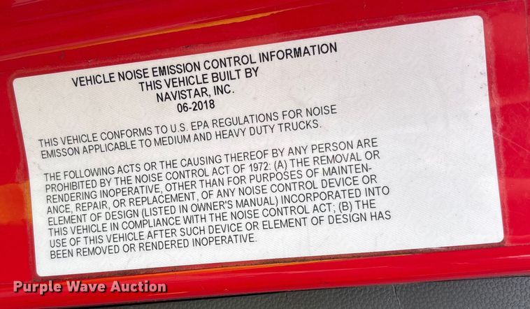 image for item YA1695 2019 International LT625 semi truck