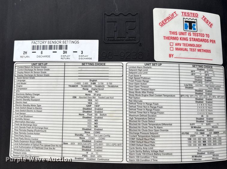 image for item YA1739 2023 Utility VS2RA refrigerated van trailer