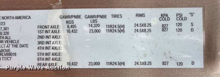 image for item YA2161 2024 Western Star 49X semi truck