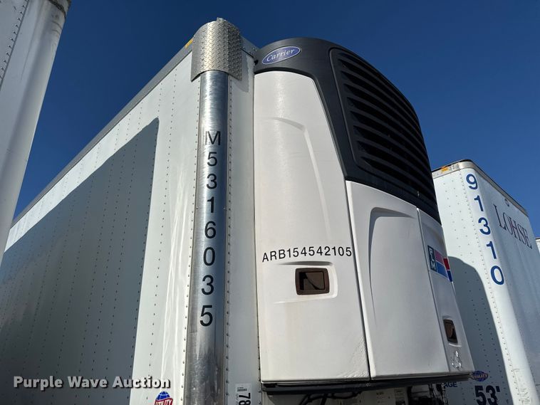 image for item YA2532 2016 Utility refrigerated van trailer