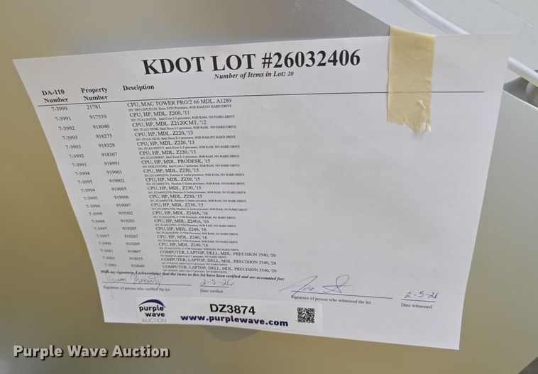 image for item DZ3874 Computers