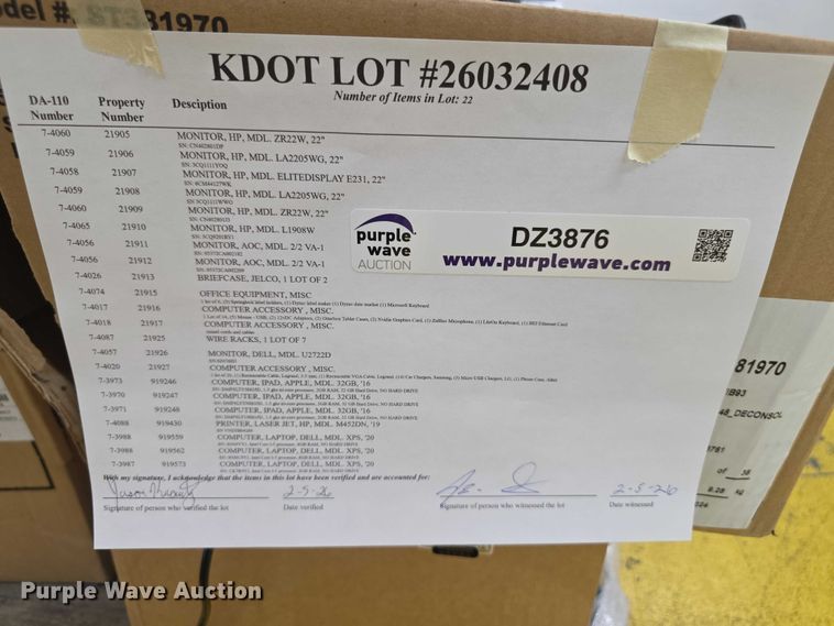 image for item DZ3876 Electronics