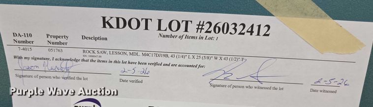 image for item DZ3880 Lesson M4C17DJ19B rock saw