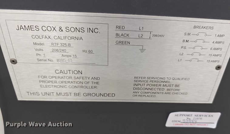 image for item DZ3890 Alpha CS-325B oven