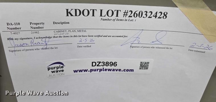 image for item DZ3896 File cabinet