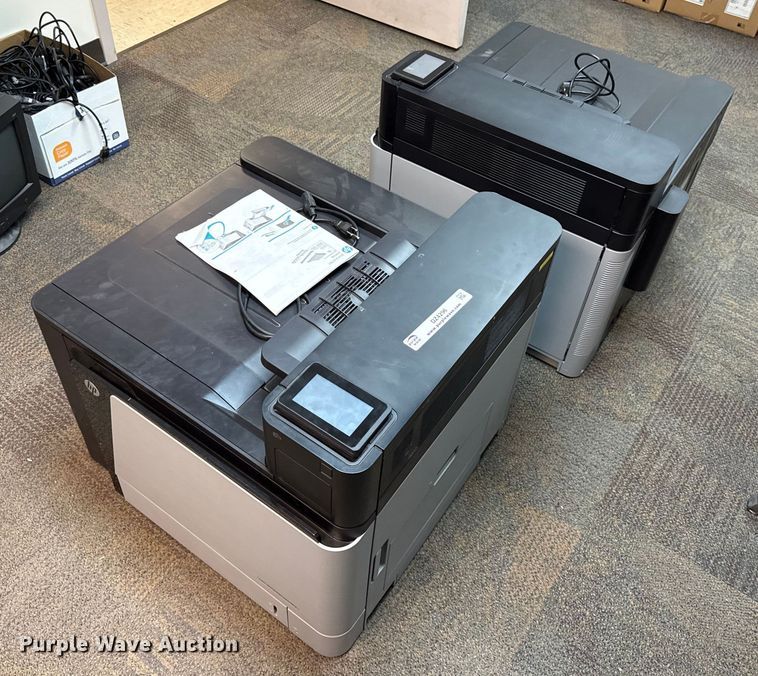 image for item DZ4296 (2) HP lazerjet M855 printers