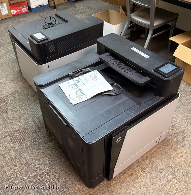 image for item DZ4296 (2) HP lazerjet M855 printers