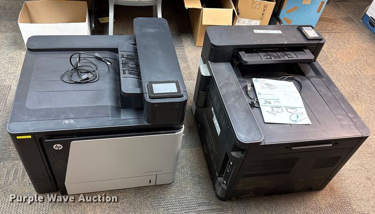 image for item DZ4296 (2) HP lazerjet M855 printers