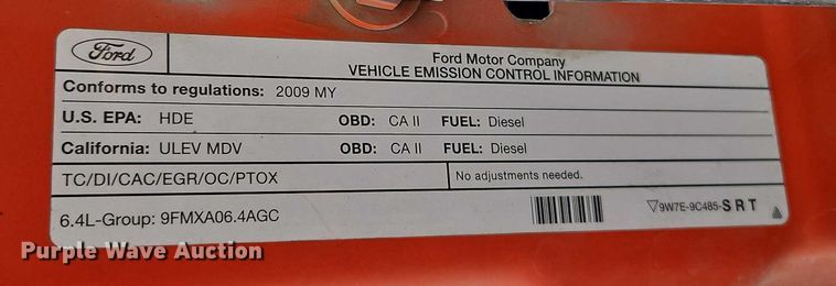 image for item DZ4303 2009 Ford F250 Super Duty Crew Cab utility bed pickup truck