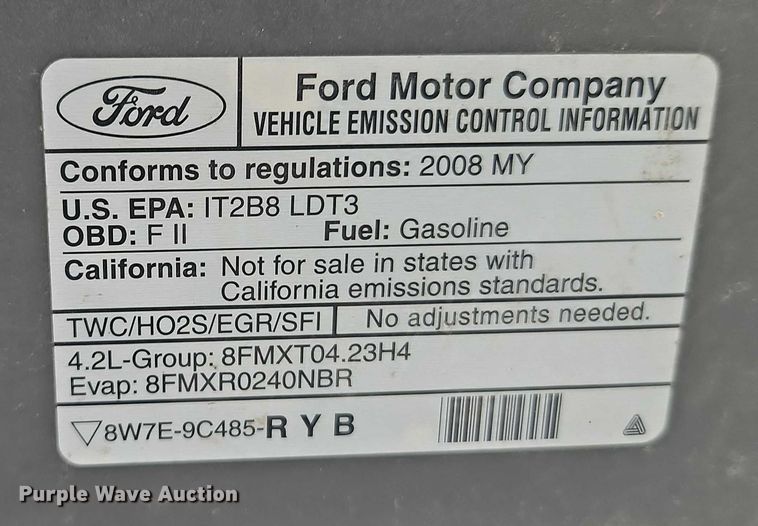 image for item DZ4304 2008 Ford F150 pickup truck