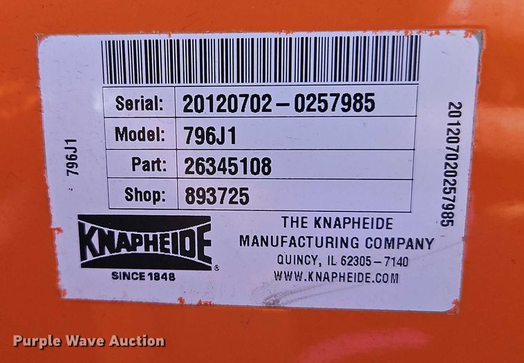 image for item DZ4307 2012 Chevrolet Silverado 2500HD Crew Cab utility bed pickup truck