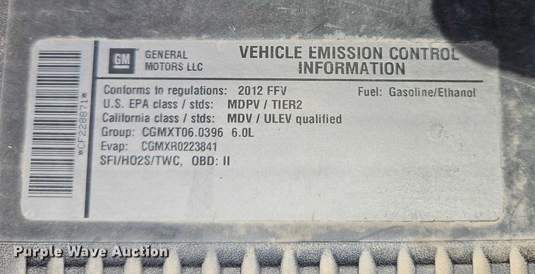 image for item DZ4307 2012 Chevrolet Silverado 2500HD Crew Cab utility bed pickup truck