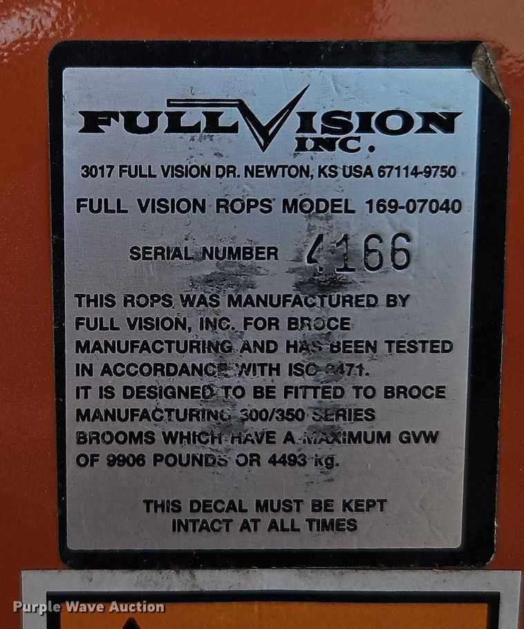 image for item DZ4309 2012 Broce Broom RCT 350 broom