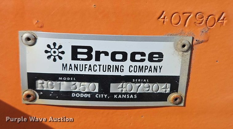 image for item DZ4309 2012 Broce Broom RCT 350 broom