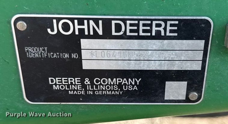 image for item DZ4314 John Deere 6415 tractor