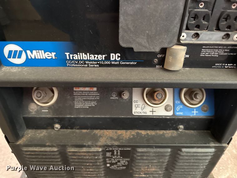 image for item DZ4328 2002 Miller Trailblazer  welder/generator