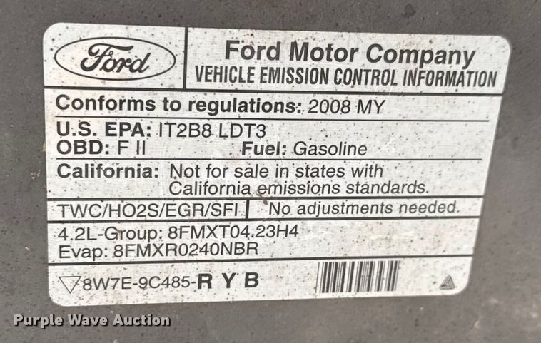 image for item EP2922 2008 Ford F150 pickup truck